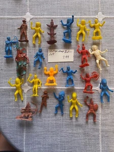 Marx Indians Lot Vintage Figures Battle Diorama - Picture 1 of 1