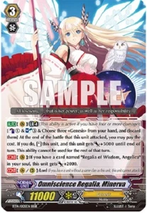 CARDFIGHT VANGUARD OMNISCIENCE REGALIA MINERVA (GENESIS) BT14/005EN RRR - Picture 1 of 3