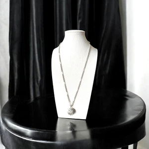 KENDRA SCOTT Silver Tone Sienna Sun Pendant Necklace 23" - Picture 1 of 4