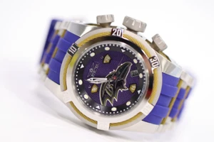 INVICTA NFL Men 53mm Stainless Steel Brown + Steel Black+Brown+Purple dial Z60 - Picture 1 of 7
