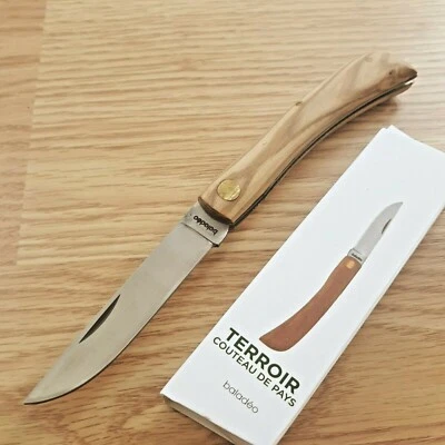 Baladeo Terroir Folding Knife 3.25" Stainless Steel Blade Brown Wood Handle - Image 1 of 4