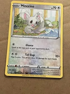 2020 POKEMON - SWORD & SHIELD - MINCCINO - REVERSE HOLO 145/202 - Picture 1 of 2