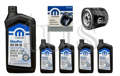Genuine Mopar Engine Oil Change Kit 2003-2005 Chrysler Sebring 3.0L oil 5w30 - Image 1 of 3