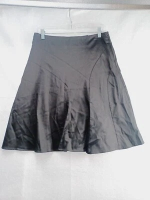 George Skirt Womens 8 Black Stretch Zip Knee Lenth Office Formal Stretch Cotton - Image 1 of 4