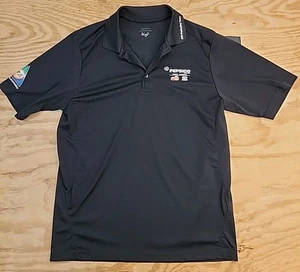 Polo Pepsico Horizontal Teams Logo Negro Ligero Poliéster Para Hombre Grande - Imagen 1 de 7