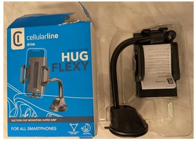 Cellularline HUG FLEXY Auto Smartphone Halter Dualfix, 5,5 -9,5 cm, NEU+OVP - Bild 1 von 2