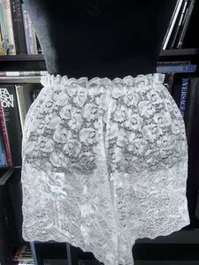 American apparel White lace sheer full shorts - Picture 1 of 5