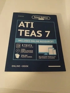 ATI TEAS 7 Study Guide: Smart Edition Nursing 5th Edition - Picture 1 of 3