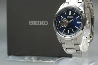 [Exc+5] SEIKO Presage Open Heart 4R38-02A0 Blue Automatic Men's Watch From JAPAN - Image 1 of 4
