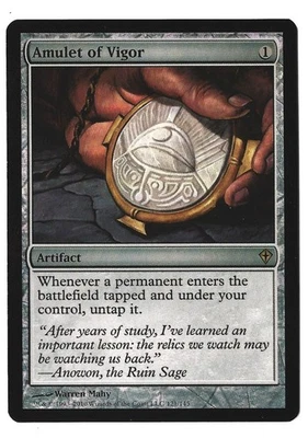Amulet of Vigor - [Foil]	Worldwake LP - Image 1 of 2