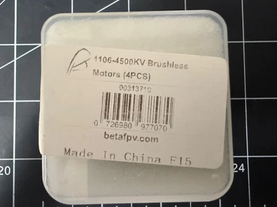 BETAFPV  1106  4500kv Brushless Motors For Whoop - Image 1 of 4
