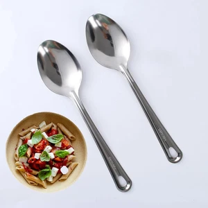 2 PCS Large Serving Spoons, 18/8 Stainless 2 Silver - Picture 1 of 6