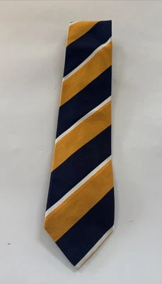 VINTAGE XMI Platinum Tie 100% Silk Geometric Necktie Business Formalwear - Image 1 of 4