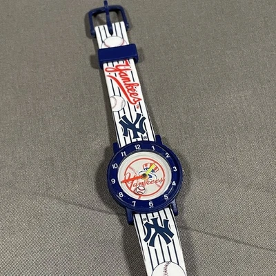 Vtg 1999 NY Yankees Kids Watch Sun Time NOS Funimals MLB 90s Baseball - Image 1 of 4