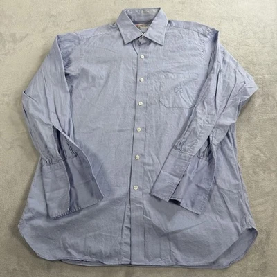 Turnbull & Asser Oxford Shirt Mens 16 L Long Sleeve Button Down French Cuff OCBD - Image 1 of 4