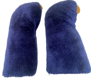 Juego de 2 calcetines cubierta cabeza golf fichas oro azul 5 1 suave LEER - Imagen 1 de 4