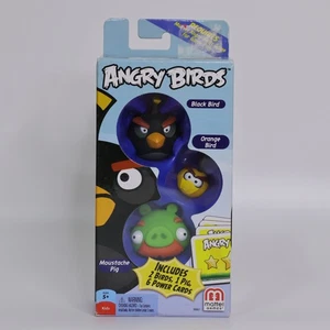 NEW Angry Birds Mattel Add-Ons Bomb, Bubbles, Moustache Pig Figures 3 Pack 2013 - Picture 1 of 8
