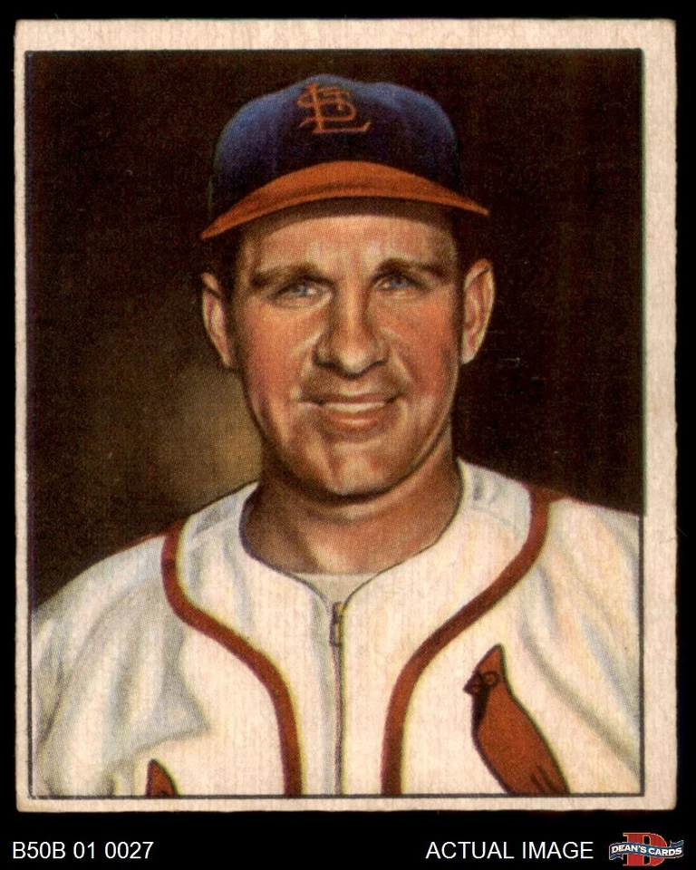 1950 Bowman #35 Enos Slaughter Cardinals HOF 4 - VG/EX - Image 1 of 1