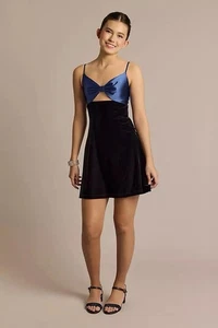 Stretch Charmeuse Wasserfallausschnitt Kleid Homecoming | Ballkleid | Größe 10 - Bild 1 von 7