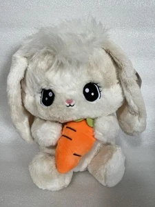 2025 Easter Way To Celebrate 13” Cream Bunny Rabbit Holding Carrot Plush New - Picture 1 of 7