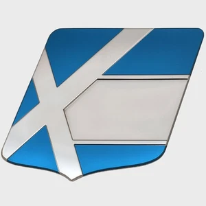 MasterCraft Boat Logo Decal Emblem Sticker | ProStar Raised Blue Silver - Picture 1 of 4