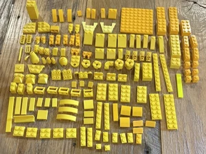 Lego Lot 150 Yellow Shades Replacement Pieces  Bricks Plates Tiles - Picture 1 of 3