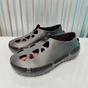 Zapatos FCTRY Lab Mocc para hombre 12 negros corte láser punta redonda sintéticos sin cordones informales - Imagen 1 de 9