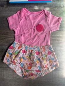 Giggly Gear Baby Play Outfit 2 PIECE NIB sz 6-12 months 100% Cotton - Picture 1 of 3