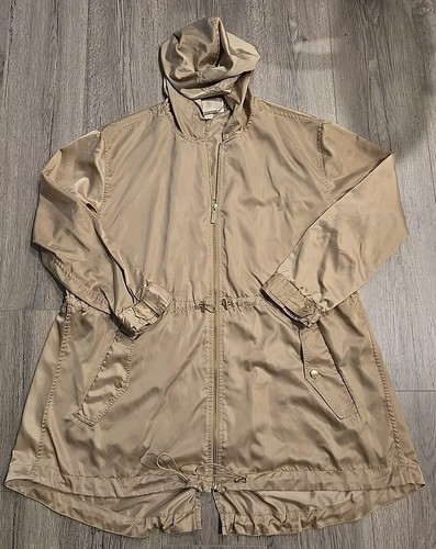 Giacca con cappuccio Michael Kors beige oro donna Anorak XL E