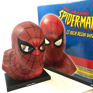 Spiderman Bust Sculpture Alex Ross & Mike Hill 1:1 13" Spider-Man Limited 4000