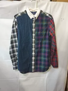 Ralph Lauren Men's Shirt S/ Youth 18-20 Long Sleeve Plaid Cotton Multicolor Pony - Picture 1 of 4