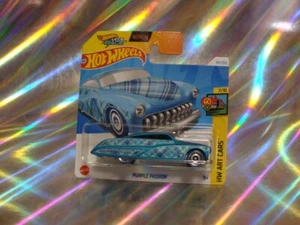 Treasure Hunts 🏆 HW Purple Passion TH 2024 ART CARS 7/10 embalaje original/nuevo 1:64 - Imagen 1 de 2