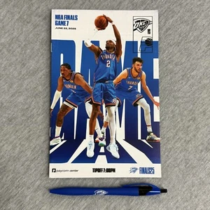 2025 Oklahoma City Thunder OKC NBA Finals Game 7 Program & Pen Championship Game - Picture 1 of 9