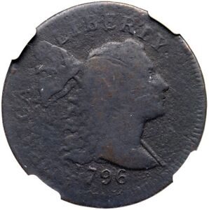 1796 S-82 NGC G 4 Flipover Dbl Struck Liberty Cap Large Cent Coin 1c