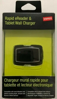 Cargador de pared Staples Rapid eReader y Tablet para Apple Amazon 23485 nuevo Foto 1 de 3