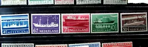 Niederländische Briefmarke Scott # B306-B310 Motorfrachter & etc. 1957 MH L664 - Bild 1 von 1