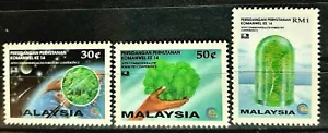 RARE 1993 BANGKOK WORLD PHILATELIC EX OVERPRINT ON MALAYSIA FOREST CONFERENCE - Picture 1 of 2