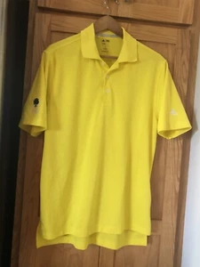 ADIDAS CLIMALITE GOLF POLO SHIRT YELLOW SIZE SMALL - Picture 1 of 7