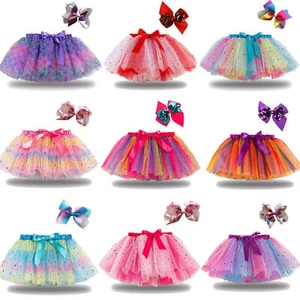 Tutu Skirt Puffy Petticoat Ballet Fluffy Layer Dance Girl Kid Toddler Dress - Picture 1 of 23