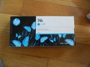 2027 ORYGINALNY WKŁAD HP #746 CYAN 300ml P2V80A DESIGNJET Z6 Z9 FABRYCZNIE ZAPIECZĘTOWANY - Zdjęcie 1 z 1
