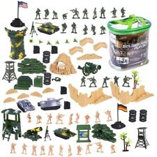 100PCS Model Building Kits Military Playset Plastic Soldier Model  Children Boy