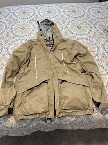 Foursquare Snowboard Outerwear Shell Men Beige Jacket Size Large - Picture 1 of 6