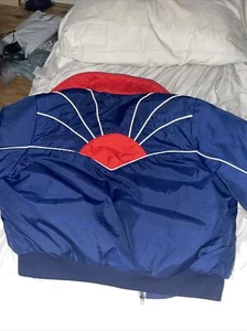 Boy Size 10 Kids Blue Ski Jacket Waterproof Full Zip - Picture 1 of 6