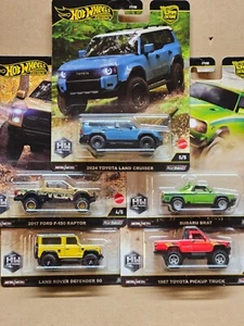 Hot Wheels Premium 2025 Car Culture H Case HW Off Road - 5 Car Set - Picture 1 of 1