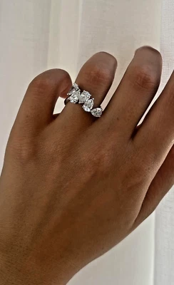 Lab Grown 2.50 Carat total Pear Cut F/VS2 Diamond Engagement Ring 14k Gold Ring - Image 1 of 4