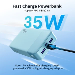 20000mAh Power Bank 35W Portable Charger External Battery For iphone 16 Samsung - Picture 1 of 6