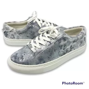 J/Slides Mujer Zapatillas Plataforma 8,5 Serpiente Pitón Metálico Plata Gris J Slides - Imagen 1 de 12