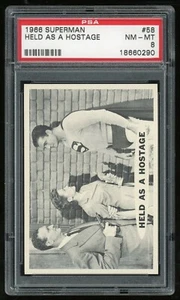 1966 Topps Superman Karte #58 Held As A Hostage PSA 8 - Bild 1 von 4