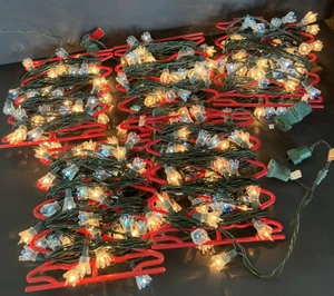 Christmas Tulip Flower Lights Lot Of 5 Blue & White All Work 50 Count Each - Picture 1 of 10