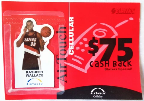 RASHEED WALLACE MAGNET 1997-98 Handout Portland Trailblazers Blazers SGA Cover